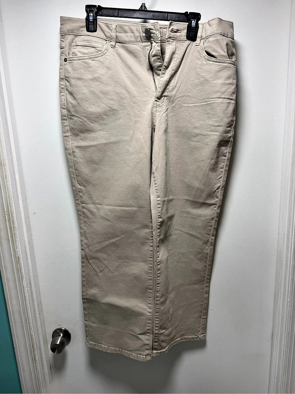BLANKNYC High Rise Straight Leg Pant Gray Waist 14 NWT